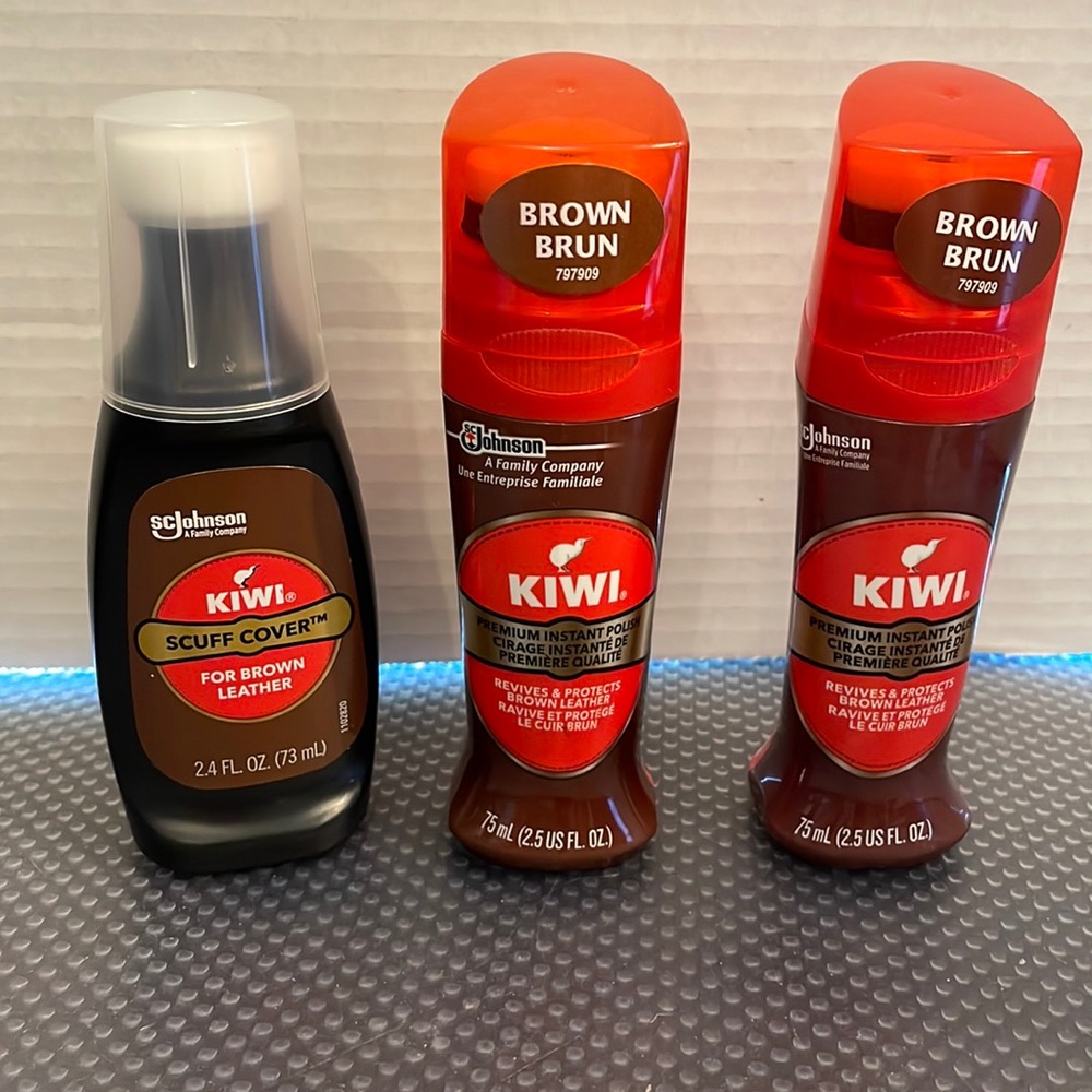 Kiwi premium instant polish and scuff cover   bundle